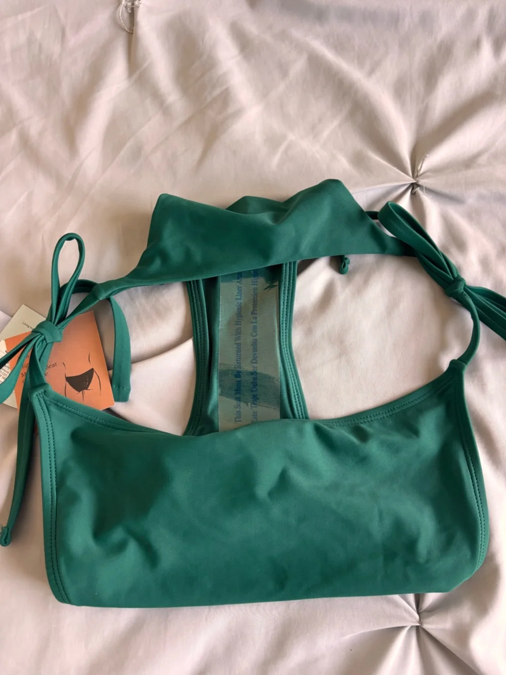 Shade & Shore Green Tie-Side Cheeky Low Rise Bikini Bottom Small NWT